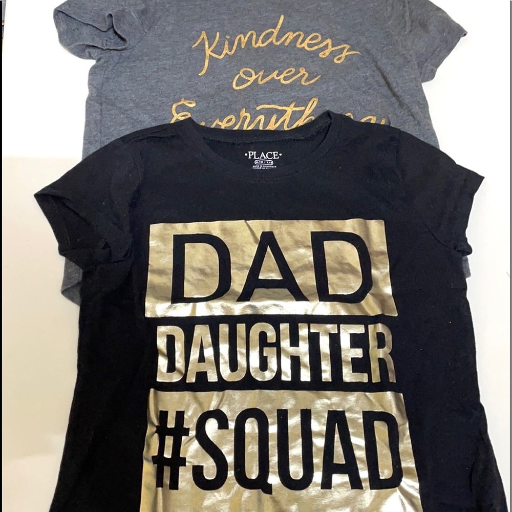 Old Navy & Place 2 Graphic Kids T-Shirts Size 7-8 Years
